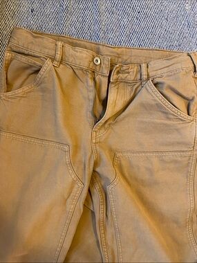 Men's Uniqlo Canvas Work Pants - Brown